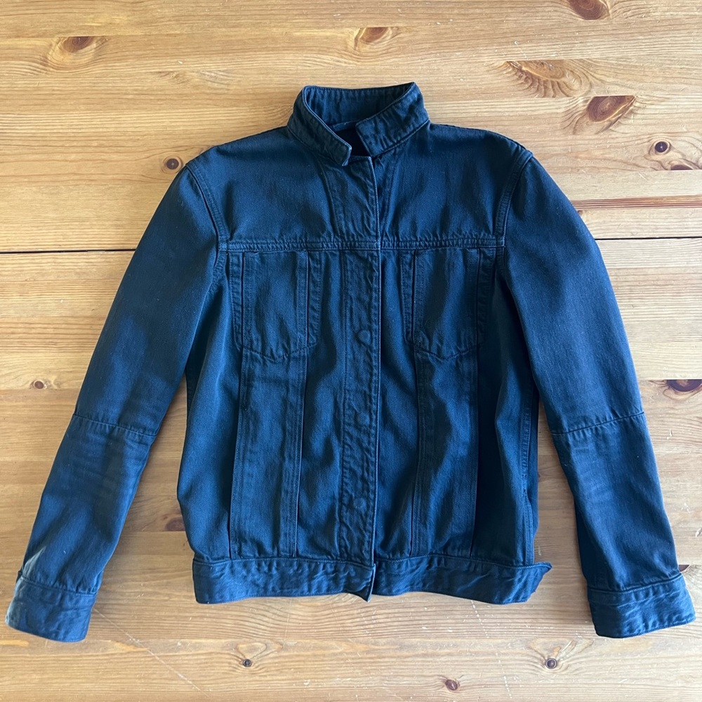 Helmut Lang Women’s Black Snap Denim Jacket